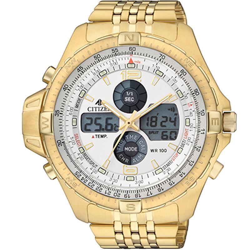 Relógio Citizen Masculino Dourado ProMaster Wingman TZ10093H